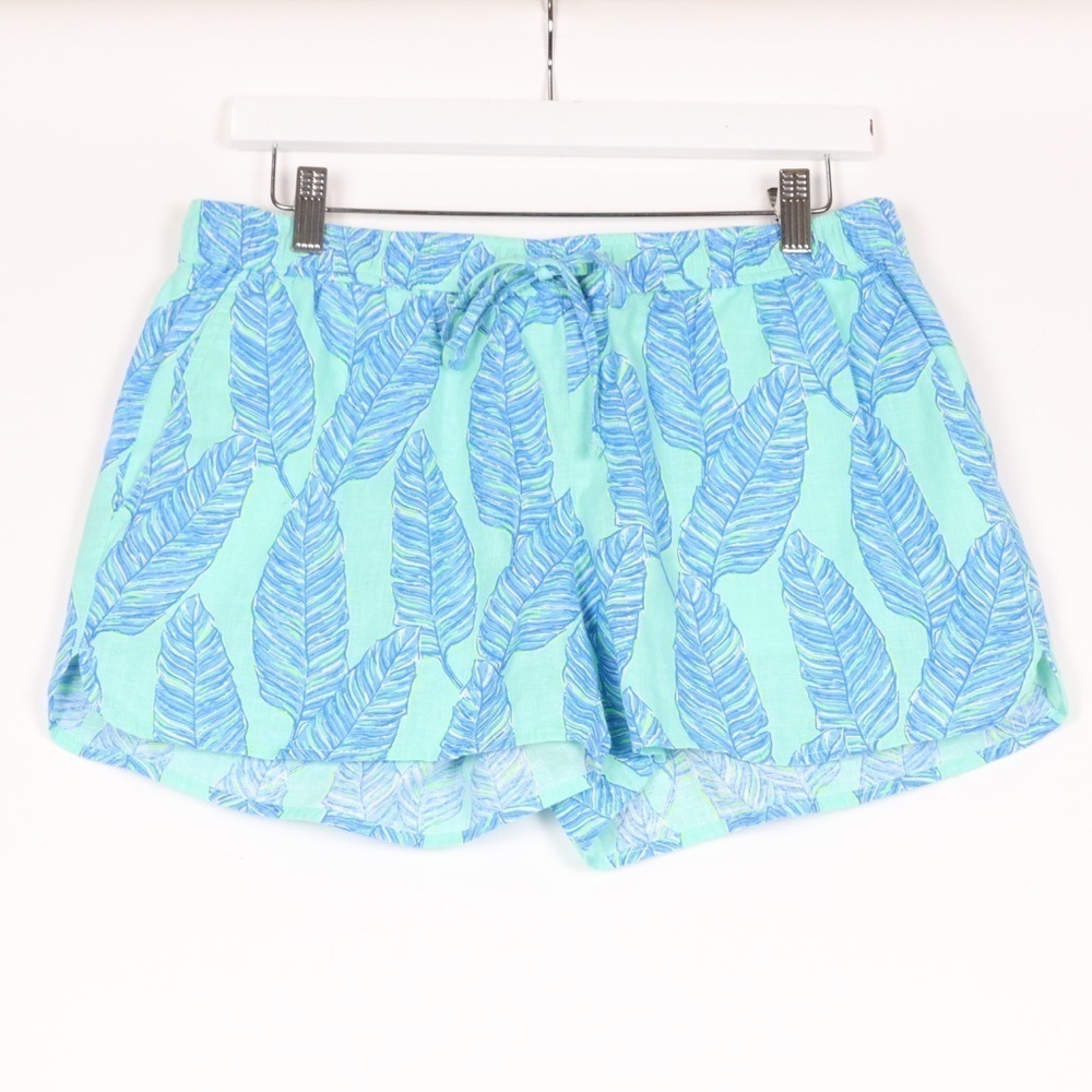 Vineyard Vines Linen Palm Leaf Shorts